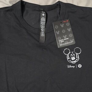 Disney x Lululemon Black Cotton Jersey T-Shirt